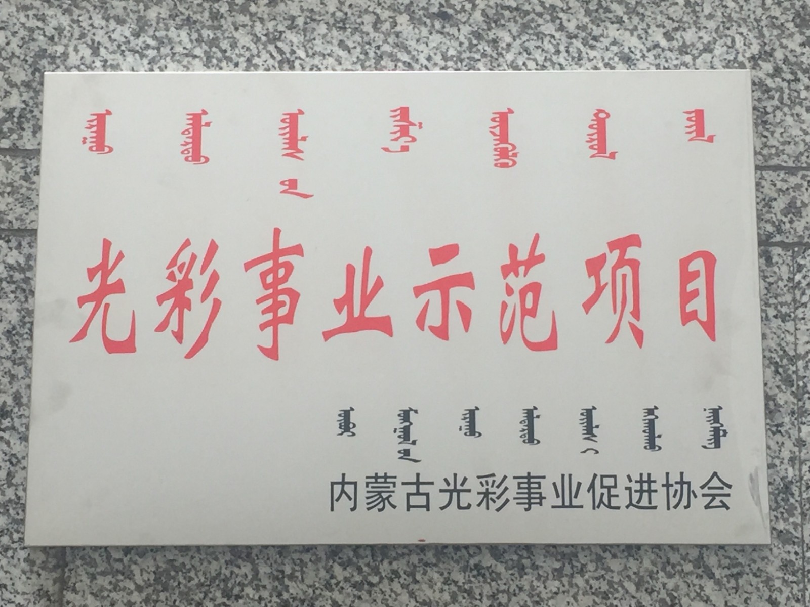 光彩事业示范项目